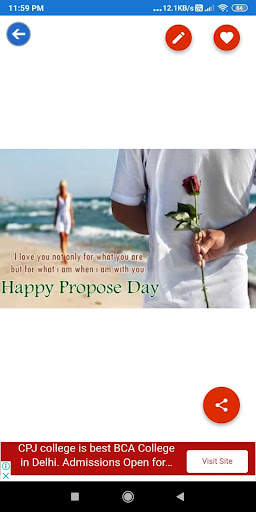 Happy Propose day:Greeting,Pho screenshot 2