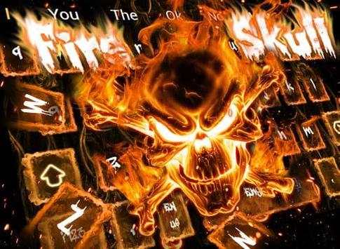 Fire Hell Skull Keyboard Theme screenshot 5