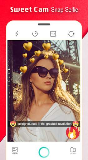 Sweet Face Snap Selfie - Selfie Photo Edit cam screenshot 1