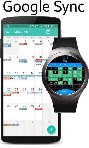Calendar Gear - Google Calendar for Samsung Watch скриншот 3