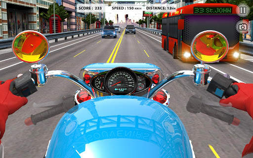 Super Highway Bike Racing Games: Motorcycle Racer screenshot 2
