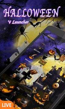 Halloween Dynamic V Launcher Theme screenshot 1