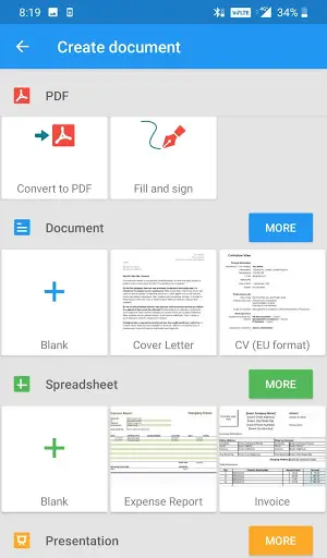 Quickoffice : Word pdf Presentation Editor screenshot 2