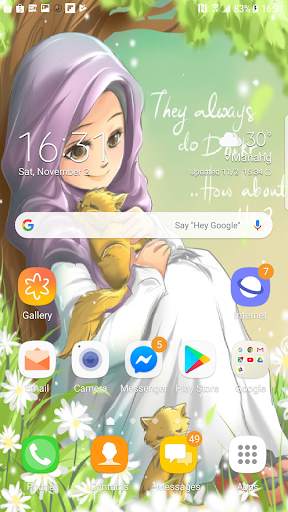 Cute Muslimah Cartoon Wallpaper Offline screenshot 6