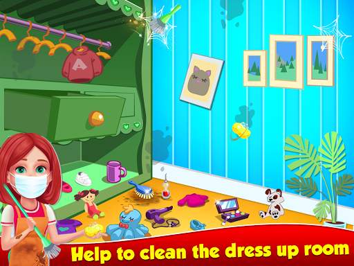 Doll  House  Cleaning  Princess  Girls  Games screenshot 2