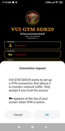 VUI VPN GTM NO LOAD screenshot 3