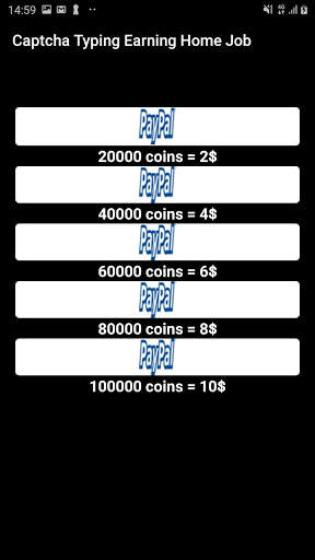 Captcha Typing Earning Home Job скриншот 1