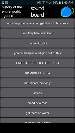 History Of The Entire World Soundboard screenshot 2