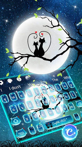 Moon Night Love Keyboard screenshot 2