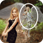 Angel in photo icon