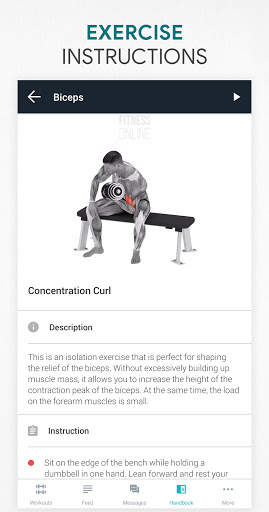 Fitness app: home, gym workout screenshot 5
