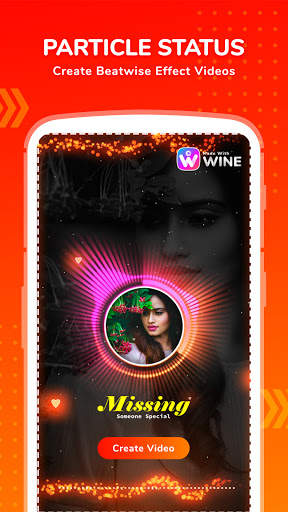 Wine : Video Status Maker with Lyrics Song screenshot 2