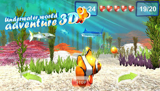 Underwater world. Adventure 3D screenshot 1
