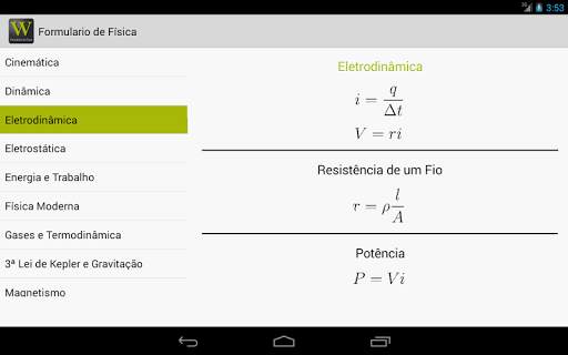Formulário de Física screenshot 4