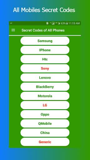 All Mobiles Secret Codes Latest 2021 screenshot 1