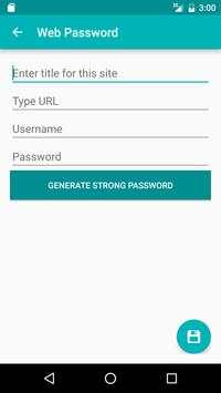 My Password screenshot 4