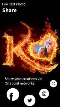 Fire Lighting Text Photo Editor screenshot 6