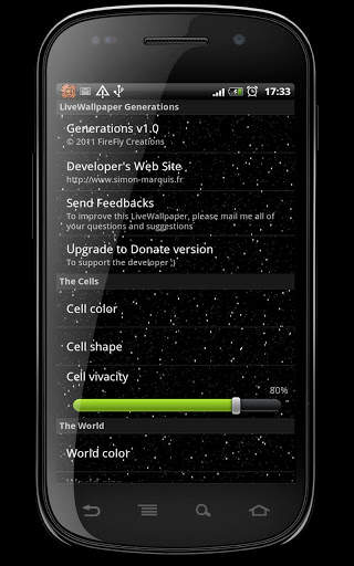 LiveWallpaper Generations screenshot 3