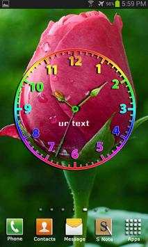 Flower Clock Live Wallpaper screenshot 2