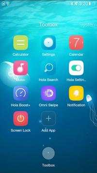 Jellyfish Hola 3D Theme screenshot 2