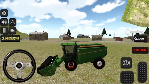 Tractor Driving Simulator स्क्रीनशॉट 3