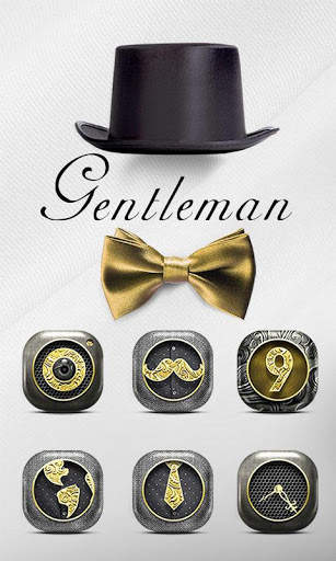 Gentleman Go Launcher Theme screenshot 1