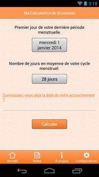 Ma Calculatrice de Grossesse screenshot 1