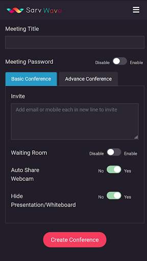 Sarv Wave - Free Video Conferencing screenshot 4