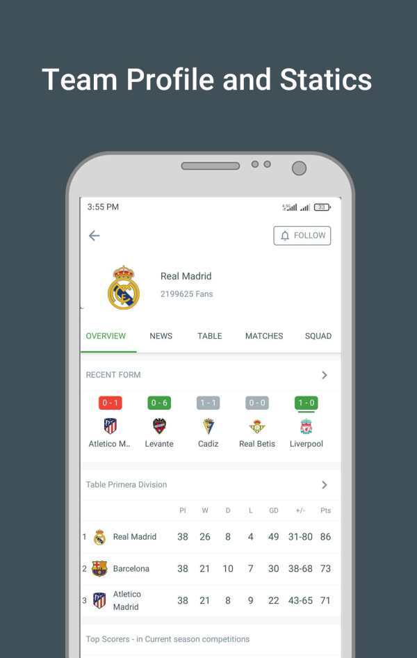 Footballi - scores and news screenshot 4