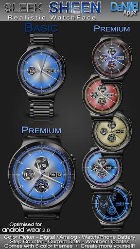 Sleek Sheen HD Watch Face Widget & Live Wallpaper screenshot 1