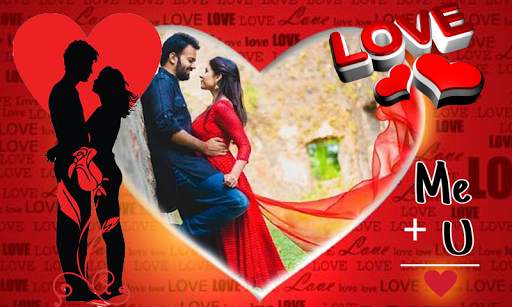 Love Photo Frame with Romantic Messages 1 تصوير الشاشة