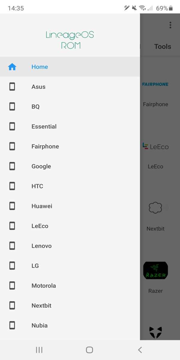 LineageOs Android Roms screenshot 1