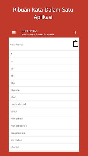 Kamus Besar Bahasa Indonesia - Online & Offline screenshot 1