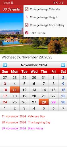 US Calendar 2024 screenshot 6