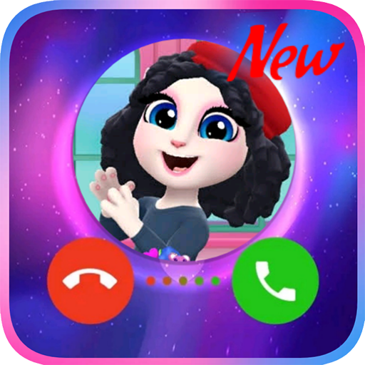 Angela's Talking Chat 📱 Fake Video Call أيقونة
