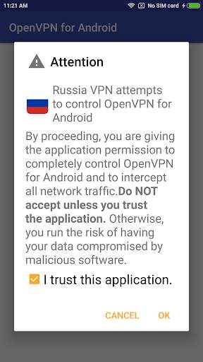 Russia VPN -Plugin for OpenVPN screenshot 3