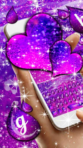 Galaxy Drop Heart Keyboard screenshot 1
