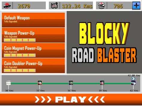 Blocky Road Blaster - Gun Race screenshot 9