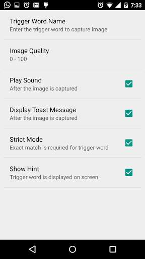 Voice Camera Free 3 تصوير الشاشة