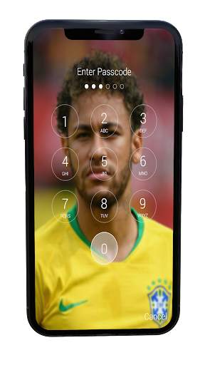 Lock Screen for Neymar   Wallpapers 5 تصوير الشاشة