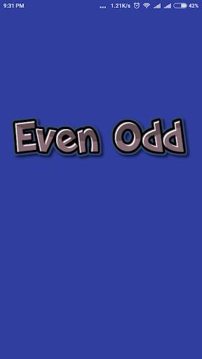 Even Odd Game screenshot 1