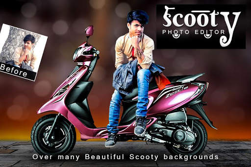 Scooty Photo Editor - Scooty Photo Frame screenshot 1