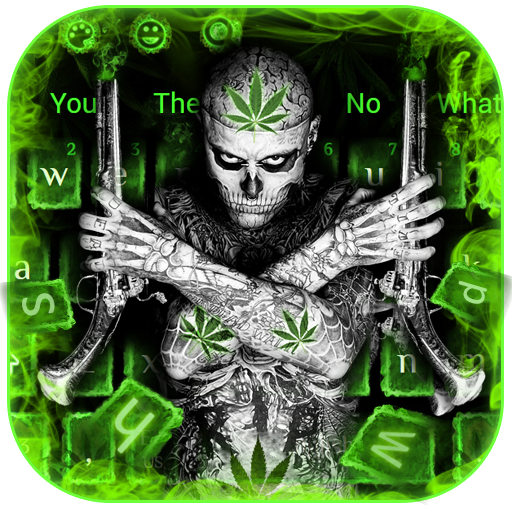 Gunman Weed Rasta Cool Keyboard icon