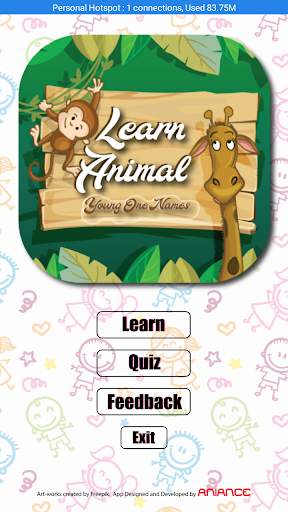 Learn Animal Young one Names скриншот 2