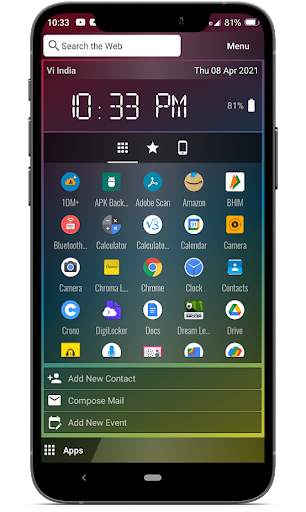 Chroma Launcher - Pocket PC Style Home screenshot 5