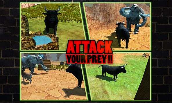 Angry Bull Fighting Game - Jungle Adventures 🐂 screenshot 4