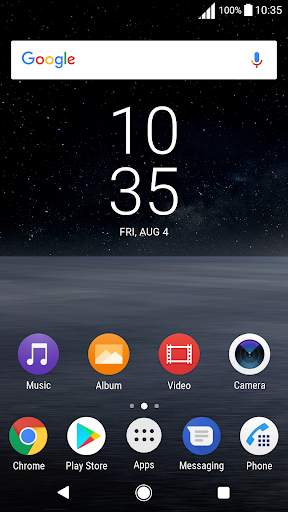 Nature Black Theme Xperia 1 (live wallpaper) screenshot 1