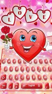 Love Emoticons Keyboard Theme screenshot 2
