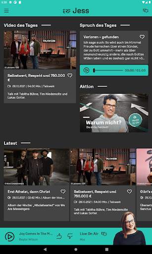 ERF Jess: Radio und TV 1 تصوير الشاشة