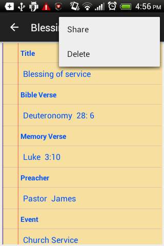 My Sermon - Service Notepad screenshot 4